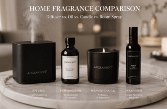 Luxury scent diffuser in a modern living room