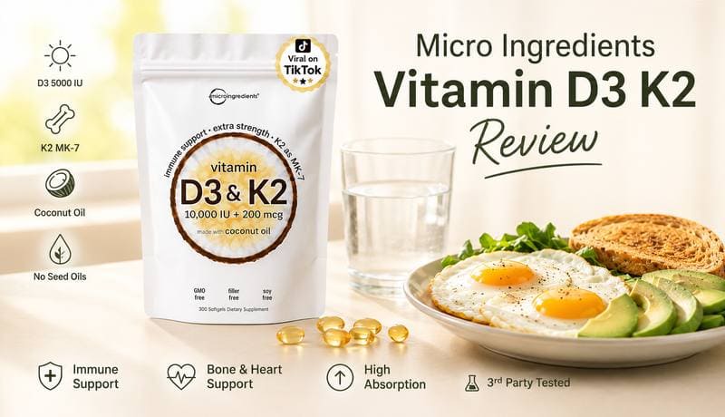 Micro Ingredients Vitamin D3 K2 Review