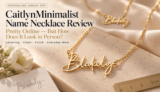 CaitlynMinimalist Name Necklace Review: 4 Things I Noticed After Ordering
